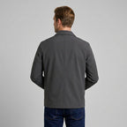 Full-Zip Bomber Jacket Shirt Collar Regular Fit for Men