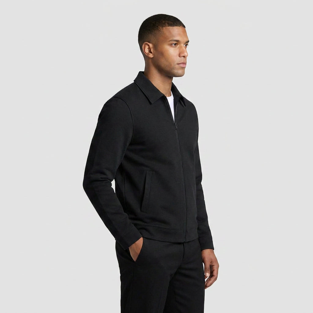Business Blazer Button Closure Tailored Fit for Men