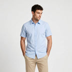 Short Sleeve Button-Up Shirt Slim Fit for Men