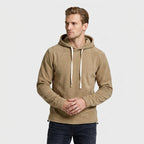 Midweight Fleece Hoodie Drawstring Regular Fit for Men
