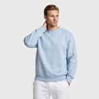 Crew Neck Cotton Blend Sweatshirt Regular Fit for Men