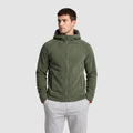 Fleece Full-Zip Hoodie Plush Lined Relaxed Fit for Men