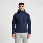 Fleece Full-Zip Hoodie Plush Lined Relaxed Fit for Men