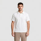 Textured Jacquard Polo Open Collar for Men