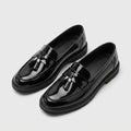 Patent Tassel Loafer Chunky Lug Sole for Men