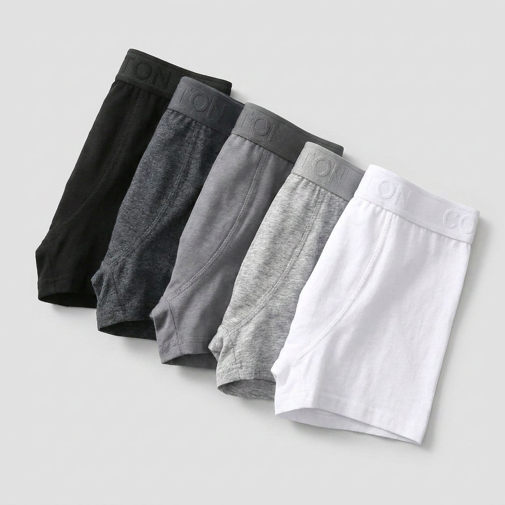 5-Pack Cotton Boxer Briefs for Men