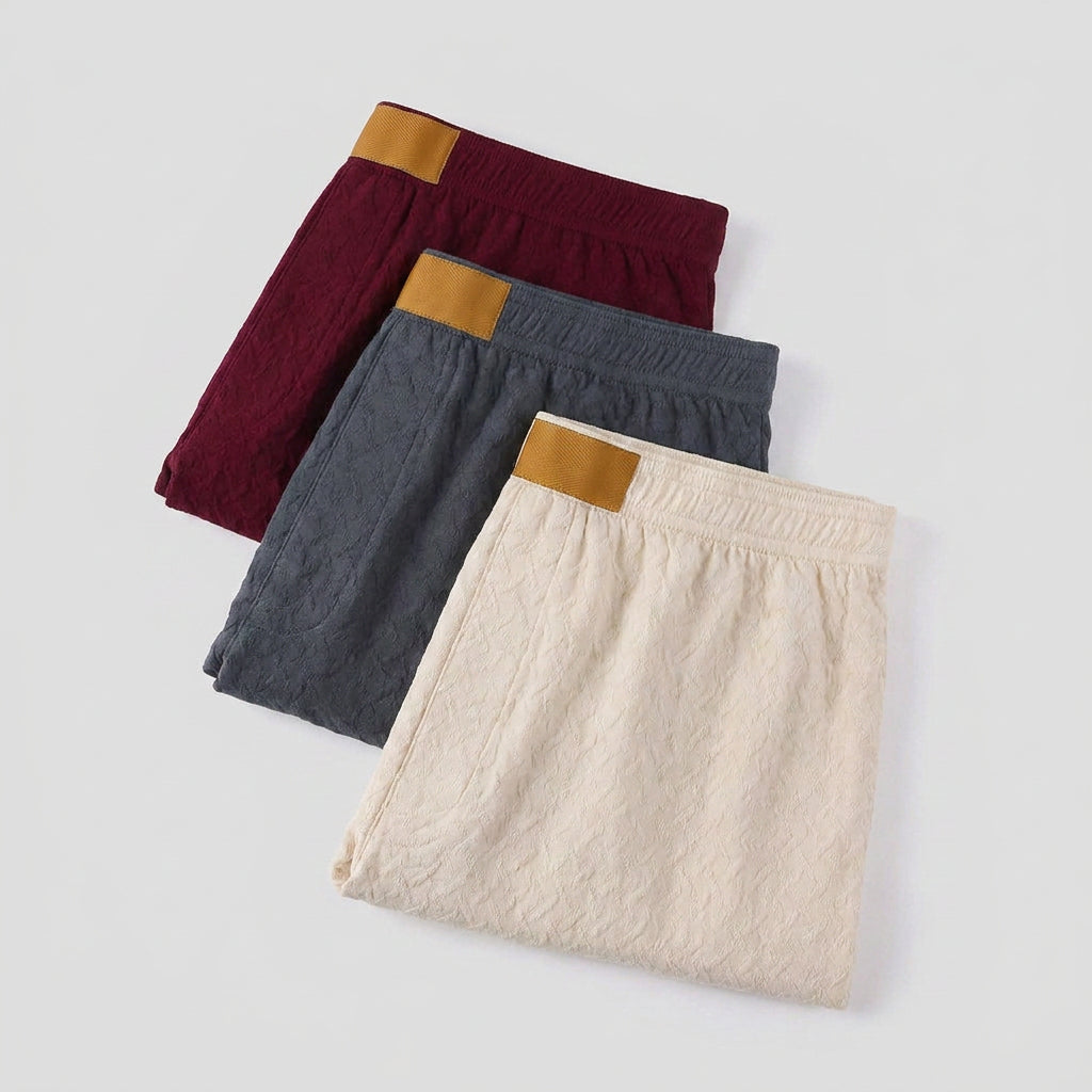 3-Pack Cotton Boxer Shorts for Men