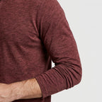 Long Sleeve Henley Slub Jersey for Men