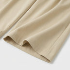 Wide Leg Pleated Trousers with Tie Waist for Men