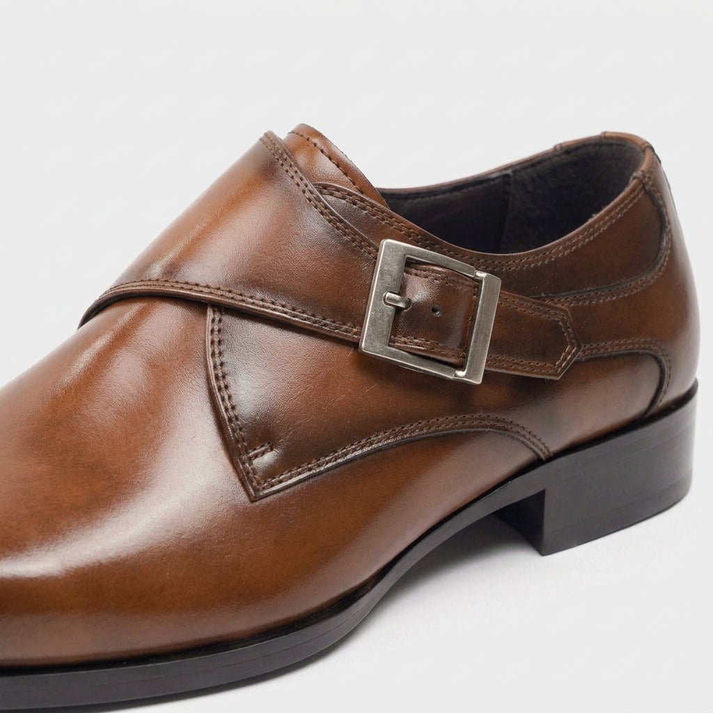 Men's Monk Strap Leather Dress Shoe