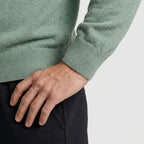Quarter Zip Knit Sweater Ribbed Cuffs And Hem for Men