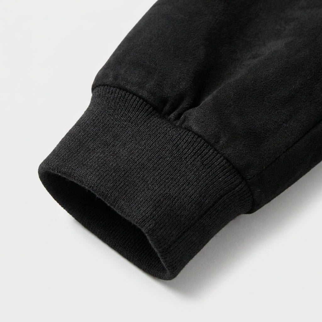 Suede Bomber Jacket for Men