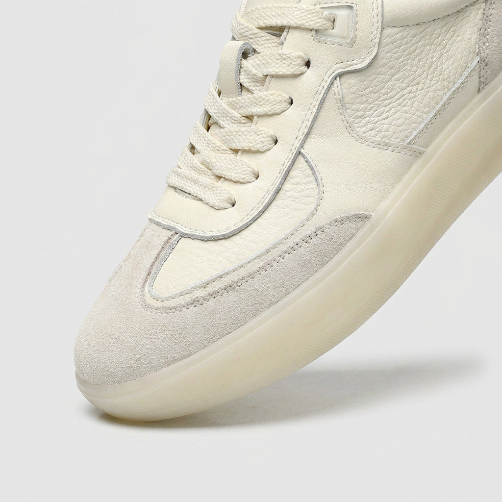 Leather Suede Panel Sneaker Translucent Sole for Men
