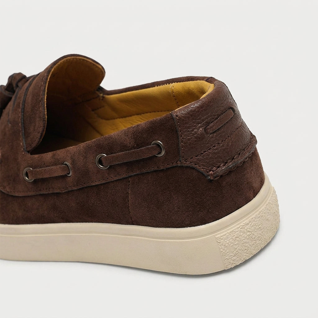 Suede Tassel Loafer Vulcanised Sole for Men