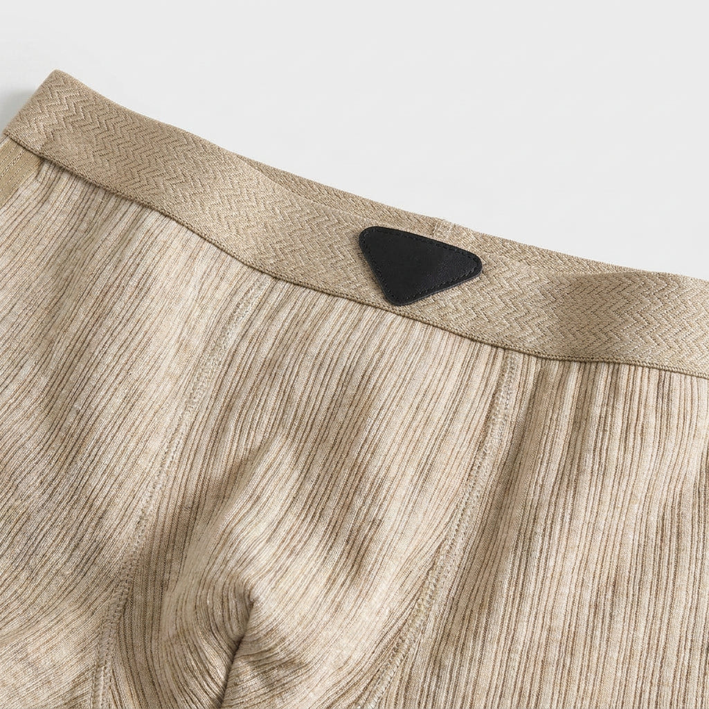 3-Pack 100% Organic Cotton Retro Boxer Shorts for Men