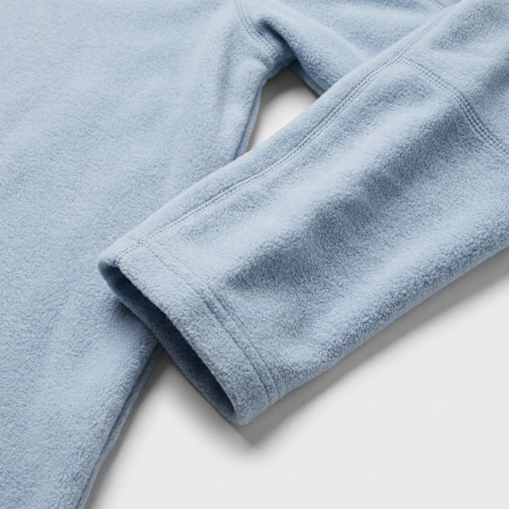 Fleece Half-Zip Sweatshirt High Collar Regular Fit for Men