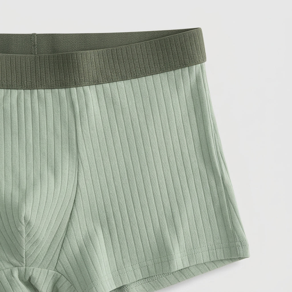 4-Pack Color-Block Cotton Boxer Trunks for Men