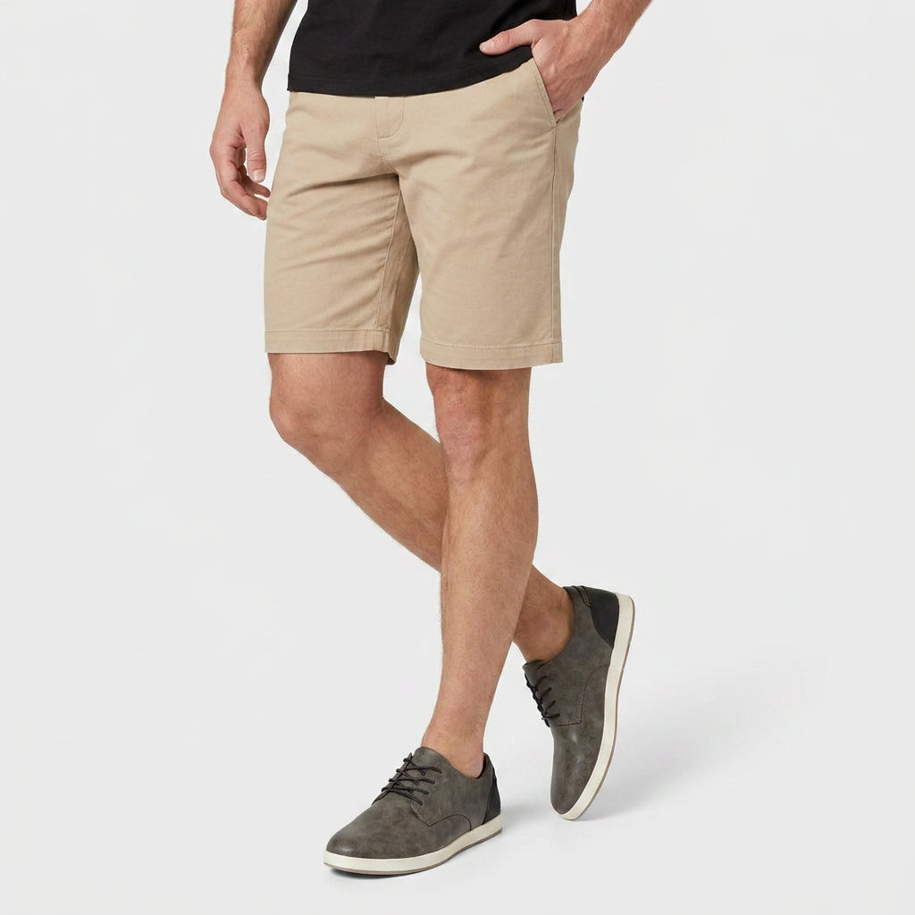 Leather Look Derby Sneaker Contrast Sole for Men