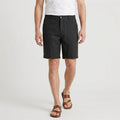 Linen Chino Shorts Flat Front Button Closure for Men