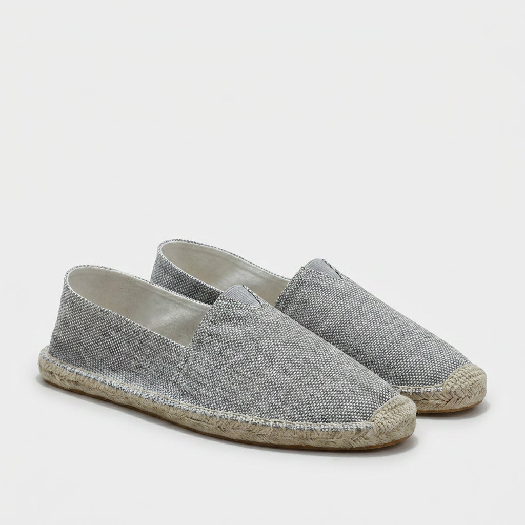 Slip-On Woven Canvas Espadrilles for Men