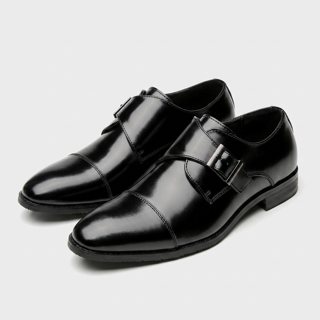 Monk Strap Leather Dress Shoe for Men