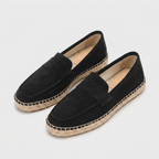 Suede Penny Loafer Espadrille Jute Sole for Men