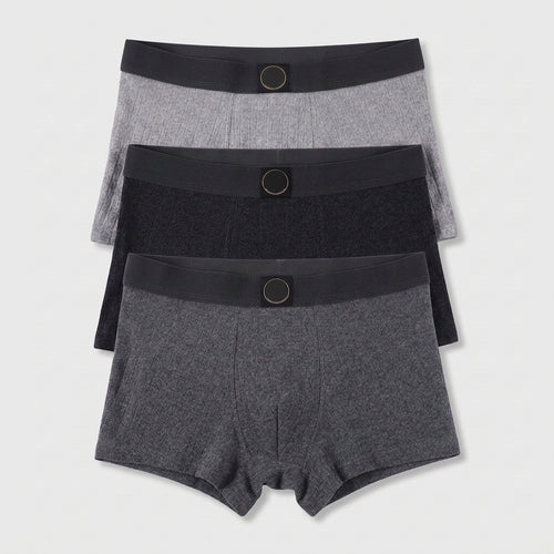 3-Pack Full-Coverage Cotton Boxer Trunks for Men