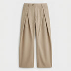Deep Pleat Wide Leg Trousers for Men