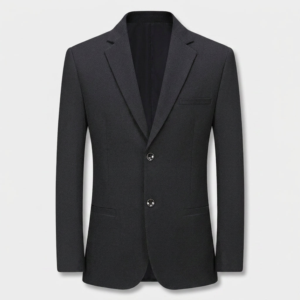 Slim Fit Blazer Notch Lapel Two Button for Men