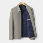 Full-Zip Bomber Jacket Shirt Collar Regular Fit for Men
