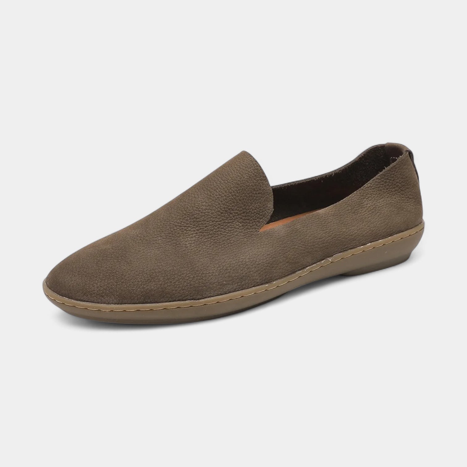 Leather Slip-On Loafers Cushioned Insole for Men
