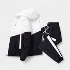 Color Block Windbreaker Tracksuit Set Regular Fit for Men