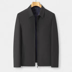 Full-Zip Bomber Jacket Shirt Collar Regular Fit for Men