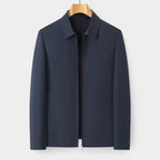 Full-Zip Bomber Jacket Shirt Collar Regular Fit for Men