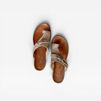 Women's Leather Toe-Loop Orthopedic Sandals