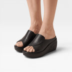 Women's Cushioned Wedge Platform Mules
