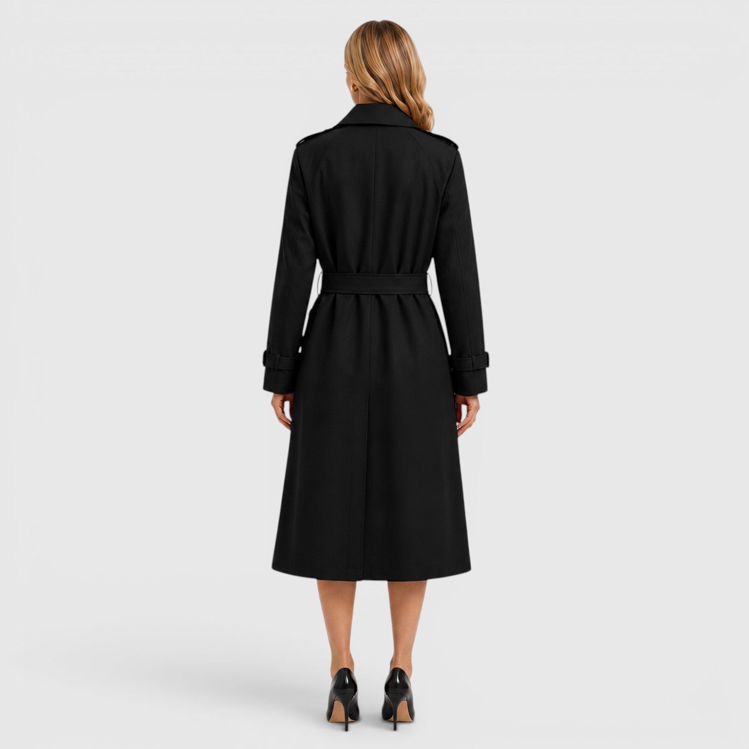 Women's Classic Belted Trench Coat