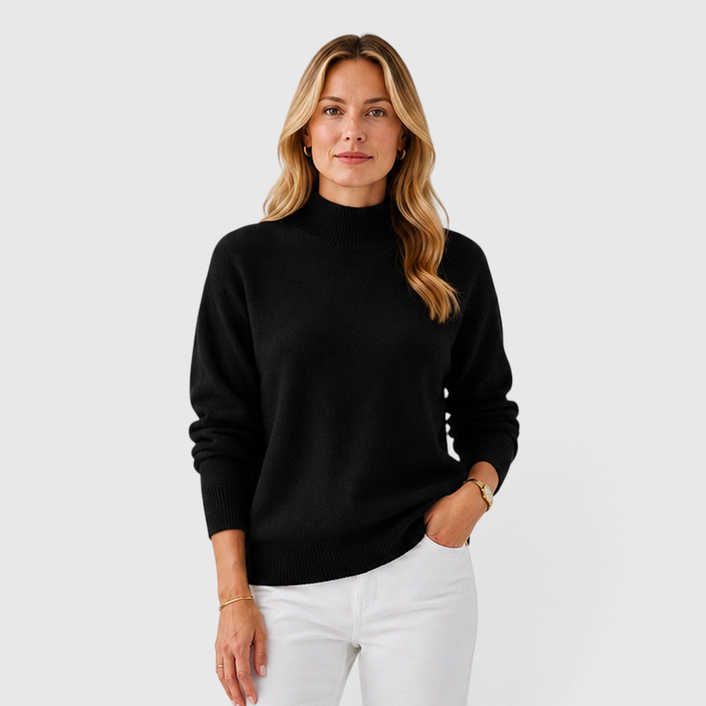 Women's Half High Collar Knit Jumper