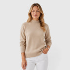 Women's Half High Collar Knit Jumper