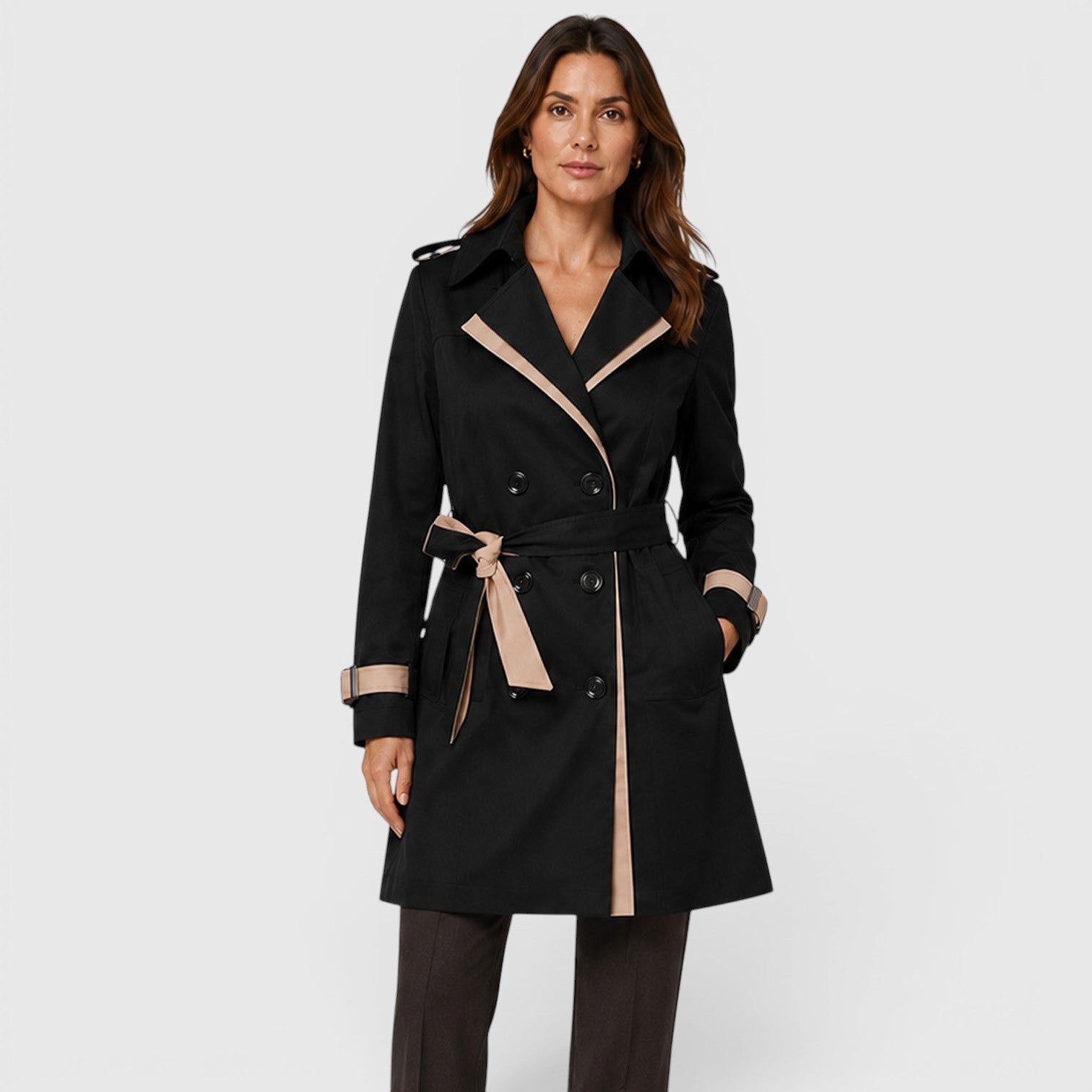 Women's Classic Slim Fit Trench Coat