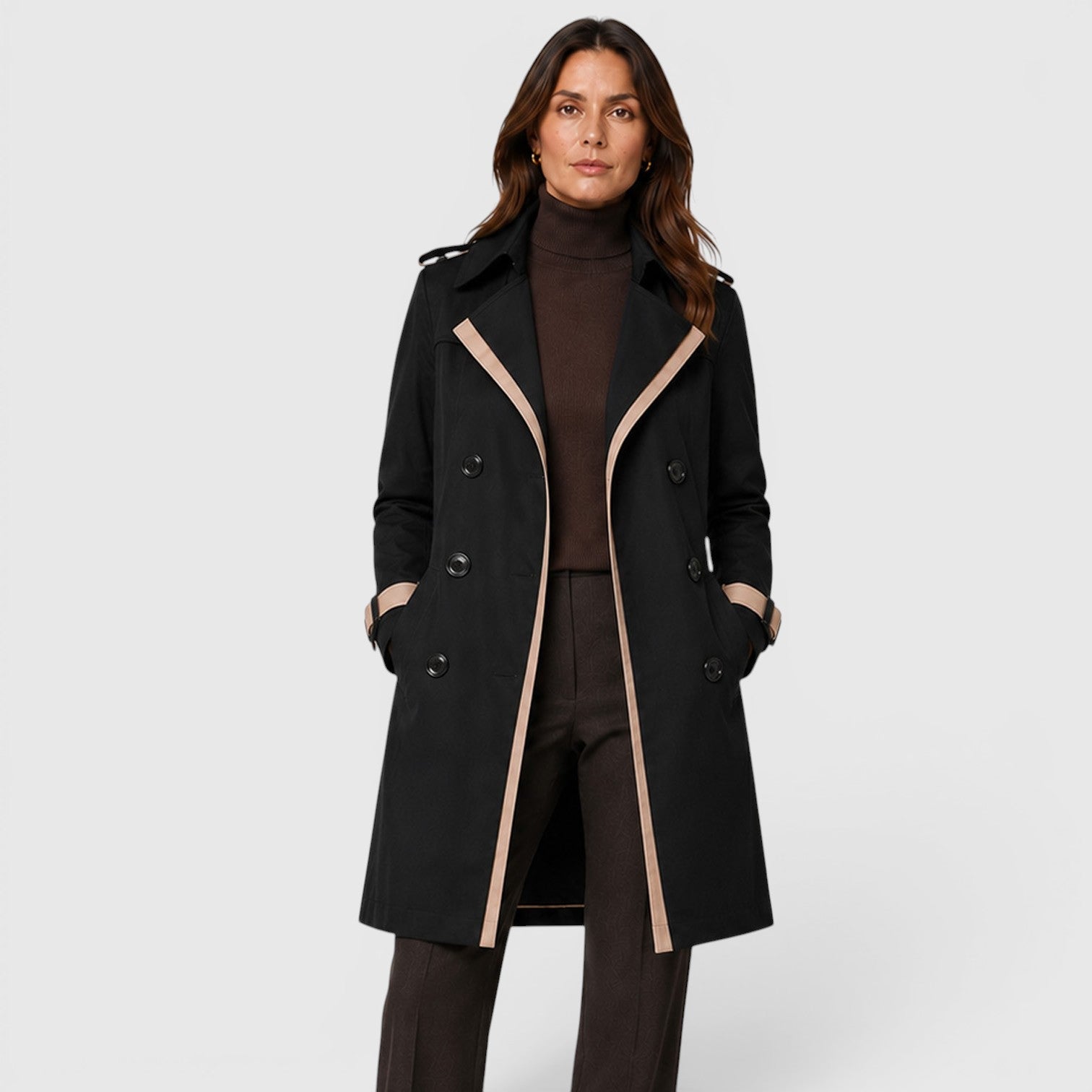 Women's Classic Slim Fit Trench Coat
