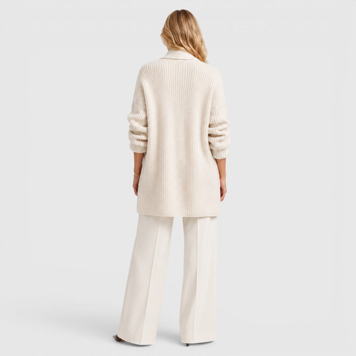Women's Open Front Knit Cardigan with Pockets