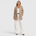 Women's Open Front Knit Cardigan with Pockets