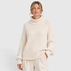 Women's Cozy Roll Neck Knit Jumper