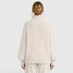 Women's Cozy Roll Neck Knit Jumper