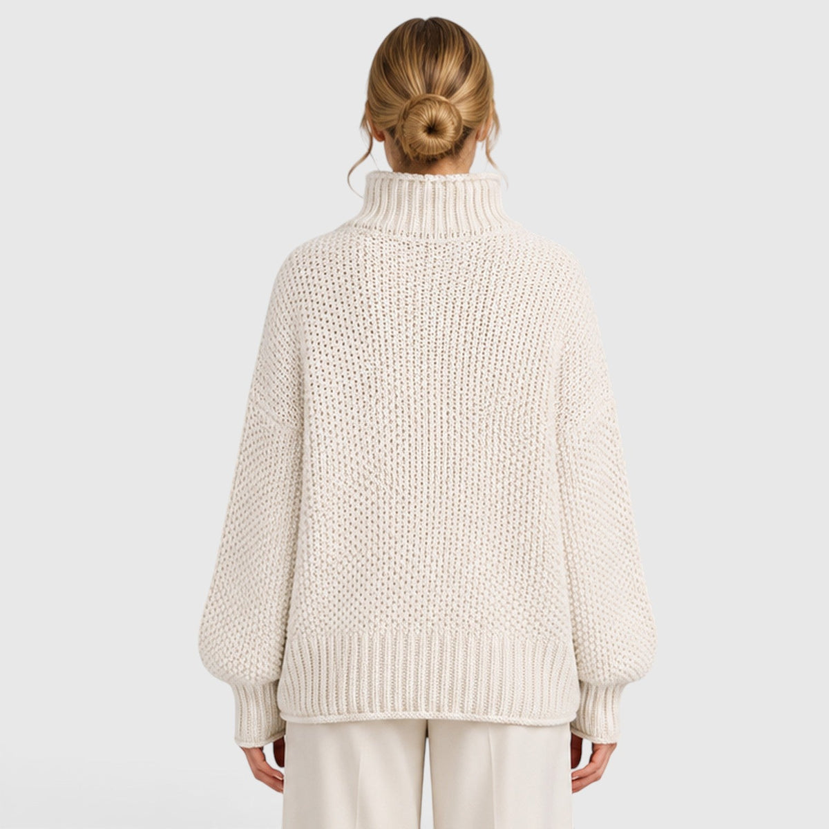 Women's Cozy Roll Neck Knit Jumper