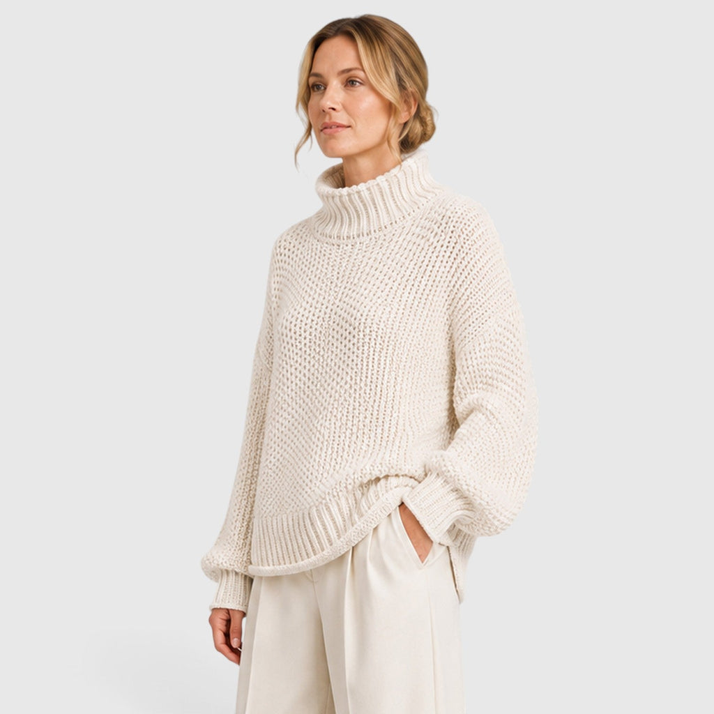Women's Cozy Roll Neck Knit Jumper