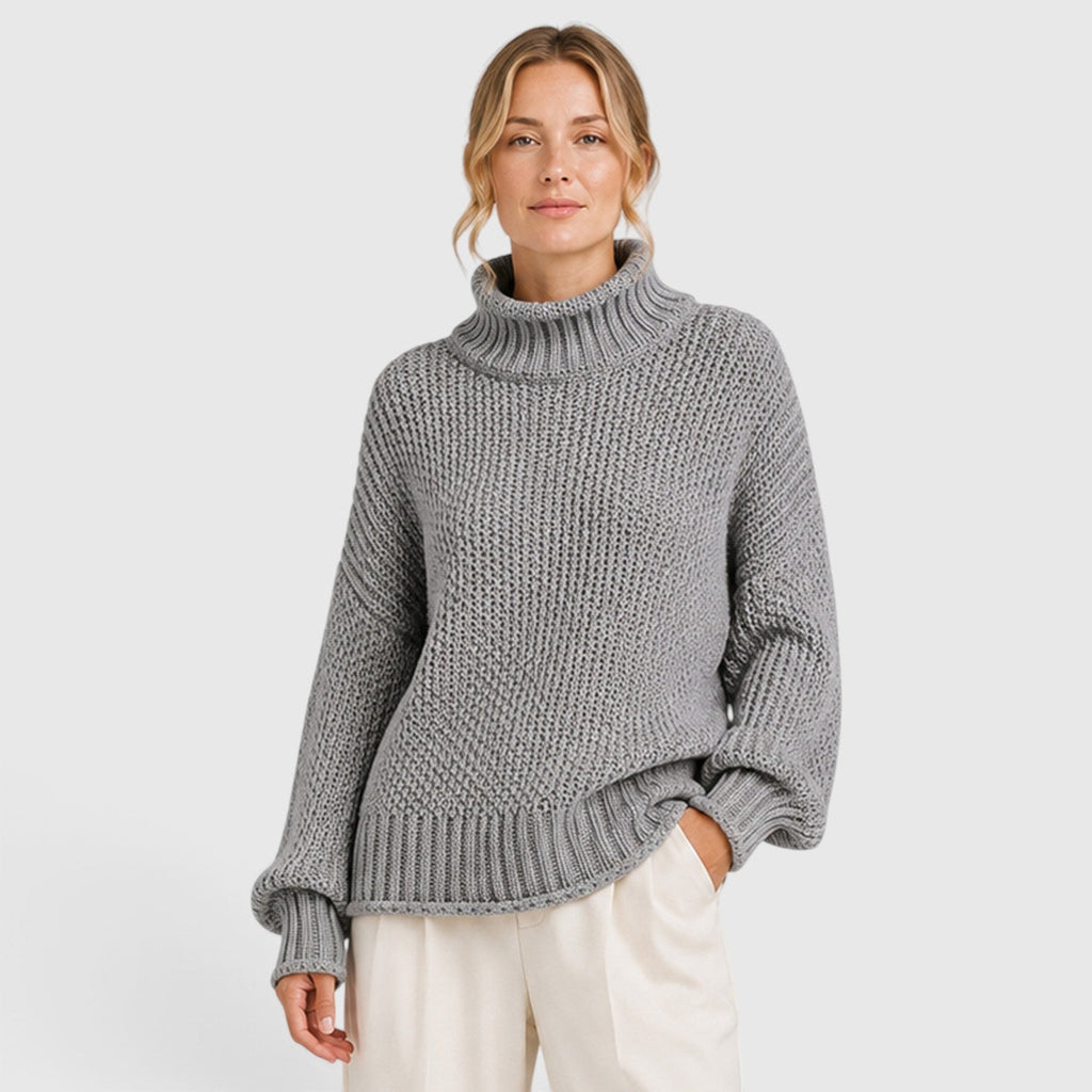 Women's Cozy Roll Neck Knit Jumper