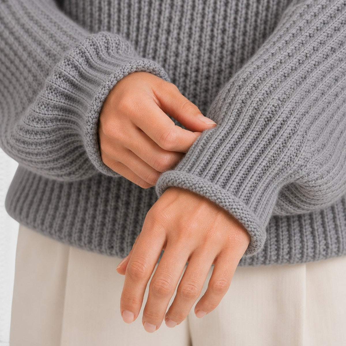 Women's Cozy Roll Neck Knit Jumper