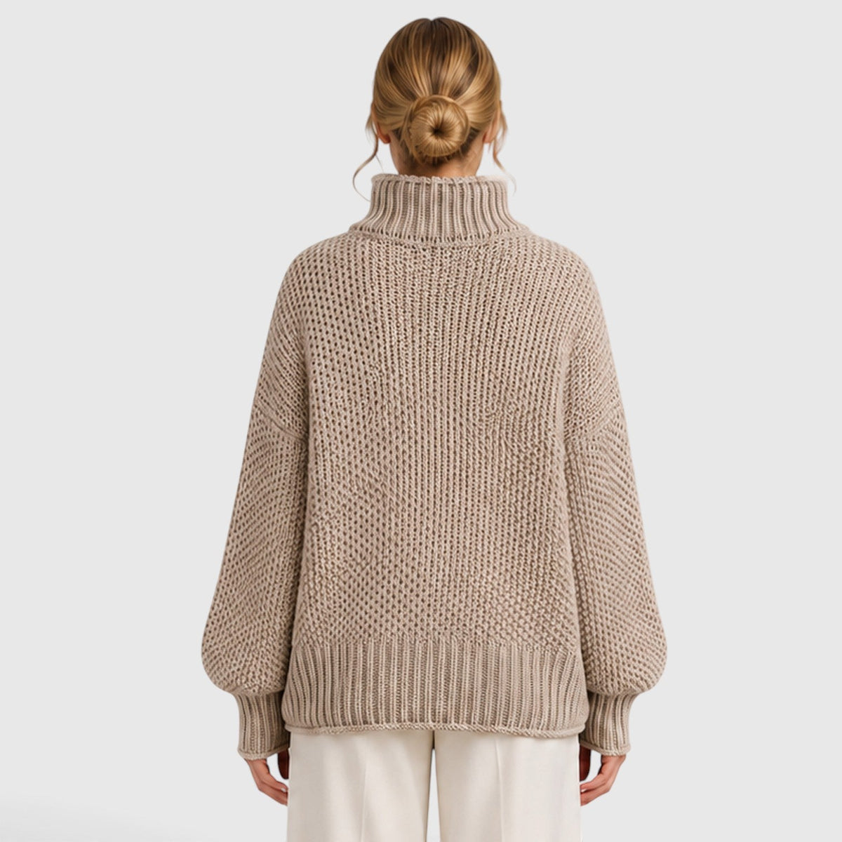 Women's Cozy Roll Neck Knit Jumper